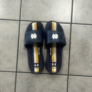Under Armour Notre Dame Size 12 slide sandals